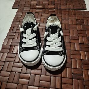 Stylish Kids Black and White Sneakers